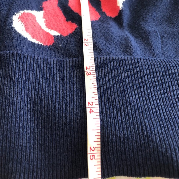 Lilly Pulitzer navy Tiger sweater gold button hem Womens Xxs 0, teen girls 14-16 - Picture 9 of 9